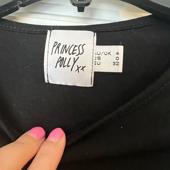 Princess Polly black Noorie top - Picture 4 of 6